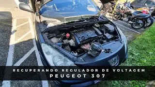 Como recuperar o regulador de voltagem do alternador do PEUGEOT 307.