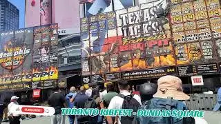 TORONTO RIB FEST -  DUNDAS SQUARE - BBQ RIBS CHICKEN & MORE+ #toronto #ribfest #bbq