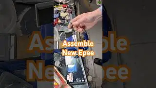 Assemble epe&eacute; with new blade. #fencing #diy #repair