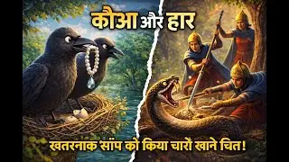 The Crow and the Necklace 🦅💎 | A Clever Trick Saves the Eggs | Moral Story for Kids