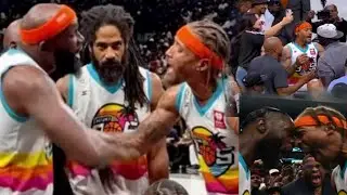 Michael Beasley GOES OFF in front of Shaquille O'Neal After got intense between Reggie Evan&Beasley!