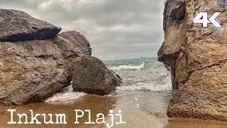 شاطئ إنكوم في مدينة بارتن / تركيا Rainy day from Inkum beach - Bartin / Turkey (Natural Sound)
