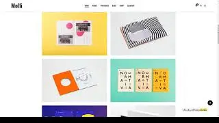 Molli - Creative Portfolio and Agency Theme contemporary portfolio creative agency Website Builder