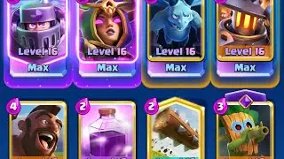 CLASH ROYALE - Two Intense Matches Full Deck Level 16