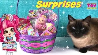 Shopkins Easter Basket Surprise Toy Opening | Egg Magnet Collector Cards | PSToyReviews