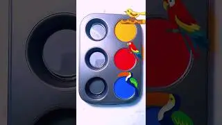Creative Color Mixing with 💙+💛+❤️ #asmr #colormixing #satisfying