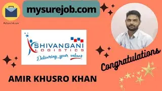 1st Day Selection | Amir Khusro Khan Placed in Shivangini Logistics | Jobs in Kanpur