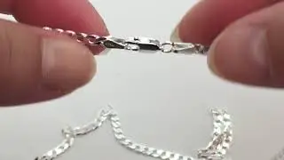 Cha&icirc;ne gourmette homme en argent massif Thaninabijoux