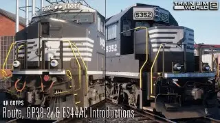 Route, GP38-2, ES44AC Introductions - Horseshoe Curve - First Look - Train Sim World 2
