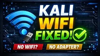 WiFi Not Working in Kali Linux FIXED | No Wireless Adapter Found (2025) | Hackie