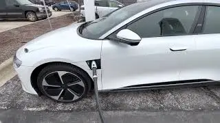 Lucid Air at EA Charging 1st Time