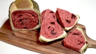 Tokonatsu Watermelon Bread|スイカパン|수박 빵| KitchenAid |Goodcookingideas