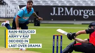 LAST OVER DRAMA! British Army beat RAF to set up thrilling Inter Services T20 cricket title decider