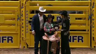 The 2025 #WranglerNFR Round 10 – Barrel Racing Average Champion