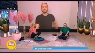 Andrzej Sołtysik i Anna Kalczyńska próbowali być tu i teraz! [Dzień Dobry TVN]