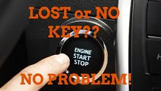 Push Button Start install on car without a key!
