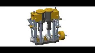 Marine Engine Animation