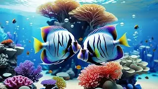 The Best 4K Aquarium 🐠 Explore the Stunning World of Sea Jellyfish and Beautiful Coral Reef Fish.#96