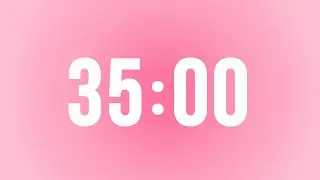 35 Minute Pastel Pink Study Timer | Cute Timer