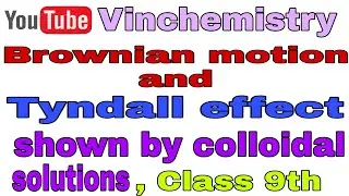 Tyndall effect , Brownian motion , Coagulation of colloidal solutions.