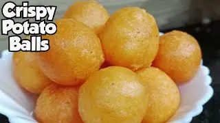 Super Crispy Potato🥔 Balls Recipe | No Bread Crumbs, Only Corn Flour!