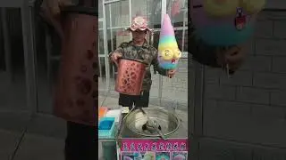 Reverse minion on top #shorts #cottoncandy #candyfloss #fairyfloss #asmr