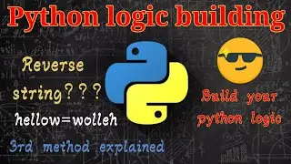 reverse string 3rd method in python| how to reverse a string in python|coadingx
