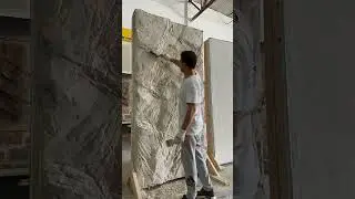 Artificial rock with concrete, imitaci&oacute;n de roca artificial de color blanco #artificialrock #art