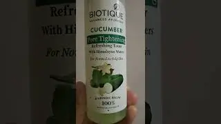 Biotique cucumber pore tightening refreshing toner #skincare #biotique #biotiqueskincare