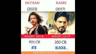 Pathan Vs Raees Movie Comparison || Box Office Collection 🔥 #shorts #short #viral #pathan #raees