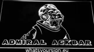 Star Wars Admiral Ackbar LED Neon Sign