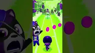Talking Hero Dash Fire Arrow Angela Chase All Snow World Raccoons In One Run #Shorts #Angela