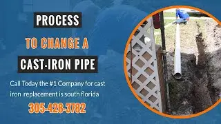 What is the Process to Change a CAST-IRON pipe | Plumber in Miami | Hernandez Plumbing