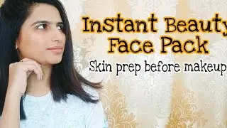 Instant Beauty Face Mask | Skin prep before makeup | Faiza Kanwal #skincare #skinprep #beforemakeup