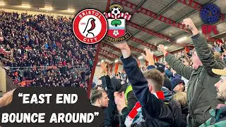 Bristol City Fans Bouncing as the Saints Unbeaten run comes to an End!