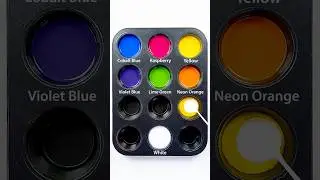 8 Colors Making From 4 Primary Colors #colormixing #satisfying #asmr #painting 