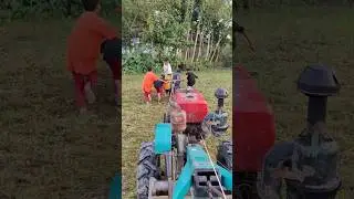Village Funny Team Mini Power Tiller Strating Challenge 🤣🤣 #funny #shorts #skills
