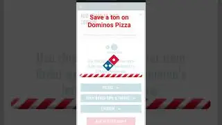 Save a Ton Ordering Dominos Pizza With This Coupon Code  #shorts #pizza #dominos #coupon
