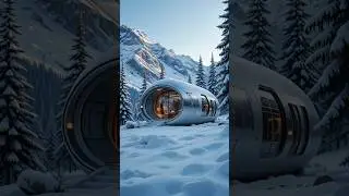 Off-Grid Living in a Frozen Paradise ❄️✨ | 4K Capsule Home Reveal