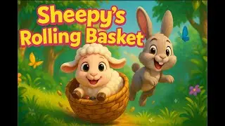 Sheepy&rsquo;s Rolling Basket 🧺 | Silent Animal Story for Kids | Jungle Adventure | 90 Sec