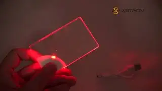 TDL-KR Rechargeable Acrylic Card Blank Acrylic LED Badge