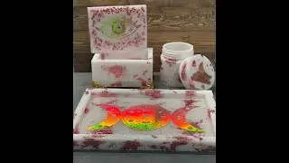 Triple Moon Goddess Rolling Tray, Jewelry Tray Set, Witch, Wican Tray Set