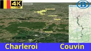 Simulate Intercity (SNCB) from Charleroi to Couvin with real maps and relaxing music.