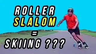 Roller Slalom = Skiing ???