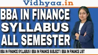 BBA FINANCE SYLLABUS IN HINDI | BBA SUBJECTS | BBA SYLLABUS 2024 | BBA FINANCE COURSE DETAILS