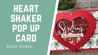Slimline Heart Shaker Pop Up Card
