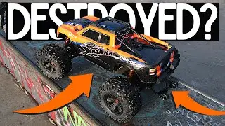 GIANT $1000+ RC Car DESTROYED at SKATEPARK!