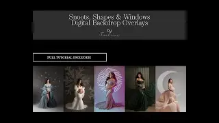 Digital Backdrop Overlay Tutorial - Snoot Overlays