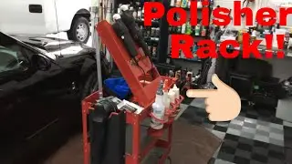 NEW!!! Single/Double Station Polisher Rack, Liquid Rack, Detail Cart!!! From MaxShine!!