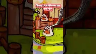 Halloween Ghosts 🏰 Castle Party | DIY 3D Sticker Craft Tutorial